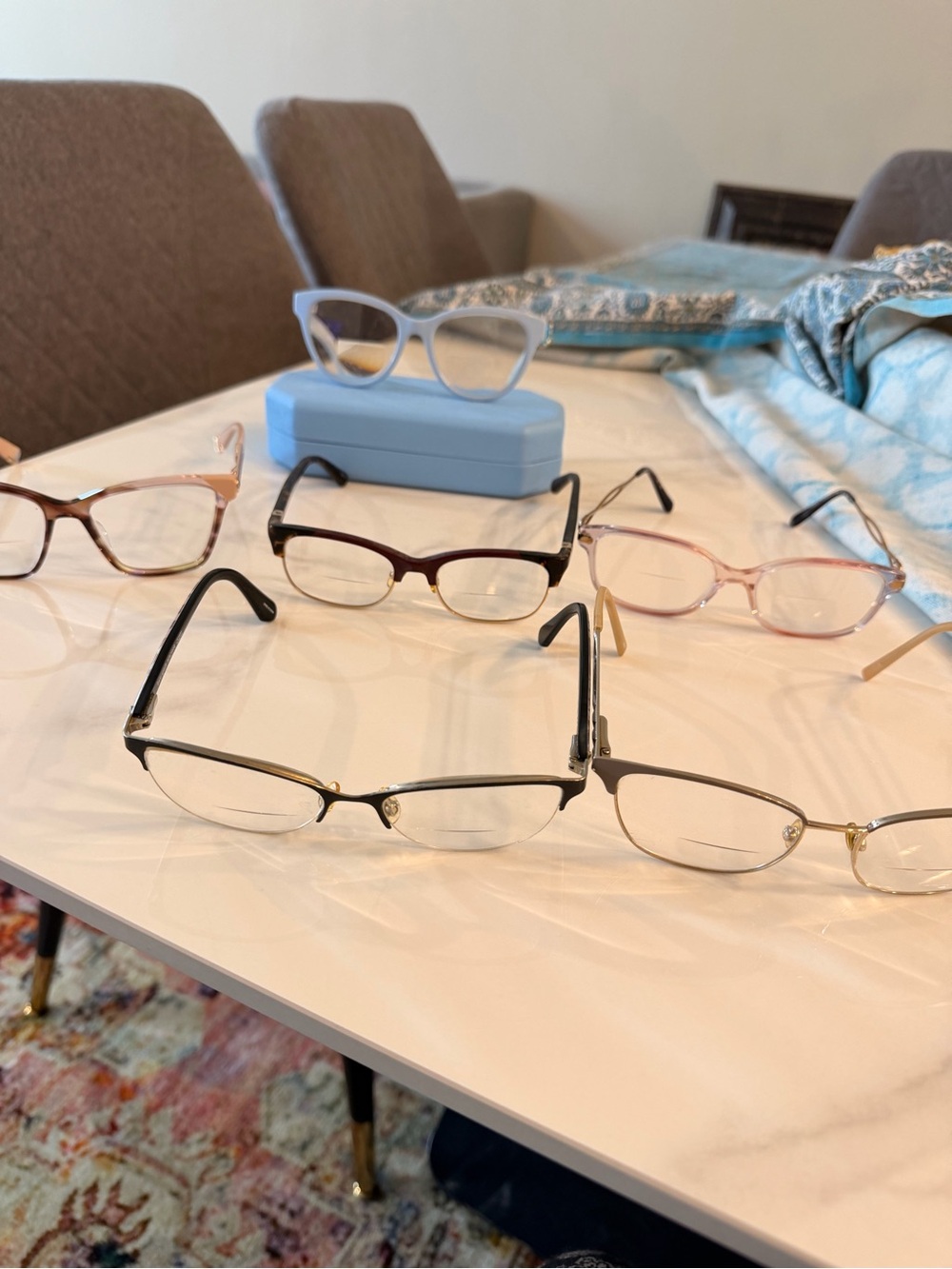 Mixed Women's Eyeglass Frames - Pastel Blue, Pink, Tortoise & Metal